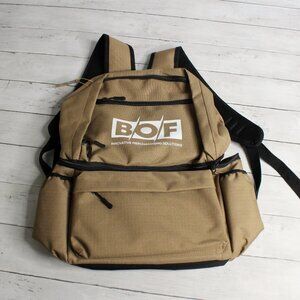 Leed's BOF Men's Backpack Brown Black Heavy Duty 2 Compartments